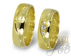 Zlaté snubní prsteny 0025 + DÁREK ZDARMA