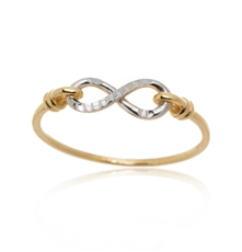 Dámský prsten ze žlutého zlata nekonečno PR0557F + DÁREK ZDARMA