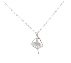 Stříbrný náhrdelník s baletkou AGS1348/47