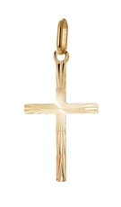Přívěšek ze žlutého zlata kříž ZZ1006F + dárek zdarma