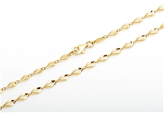 Zlatý článkový náhrdelník ze žlutého zlata ZLNAH108F + DÁREK ZDARMA