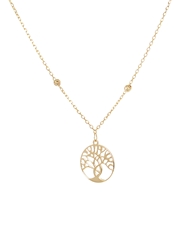Dámský náhrdelník ze žlutého zlata se stromem života ZLNAH112F + DÁREK ZDARMA