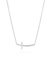 Dámský stříbrný náhrdelník křížek STNAH167F
