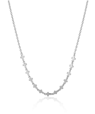 Dámský stříbrný náhrdelník s křížky STNAH169F