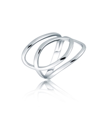 Široký dámský stříbrný prsten STRP0530F