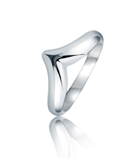 Stříbrný dámský prsten špička STRP0531F