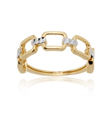 Dámský prsten ze žlutého zlata PR0616F + DÁREK ZDARMA