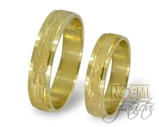 Snubní prsteny ze žlutého zlata 0099 + DÁREK ZDARMA