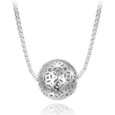 Stříbrný náhrdelník s kuličkou 45 cm JMAS0217SN45