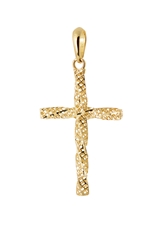 Přívěšek ze žlutého zlata křížek ZZ1110F + dárek zdarma