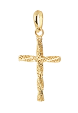 Přívěšek ze žlutého zlata kříž ZZ1112F + dárek zdarma