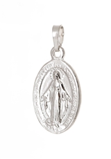 Stříbrný přívěšek medailonek Panna Marie STRZ1053F