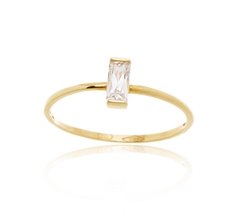 Dámský prsten ze žlutého zlata se zirkonem PR0693F + DÁREK ZDARMA