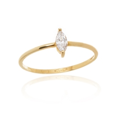 Dámský prsten ze žlutého zlata se zirkonem PR0694F + DÁREK ZDARMA