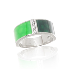 Luxusní stříbrný prsten zdobený smaltem STRP0560F + dárek zdarma