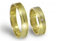 Snubní prsteny zlaté 0108 + DÁREK ZDARMA