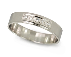 Zlatý prsten se diamanty BP0049 + DÁREK ZDARMA