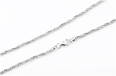Dámský pletený stříbrný náhrdelník 62611F 42 cm