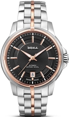 Luxusní pánské hodinky Doxa D152RBK swiss made + dárek zdarma