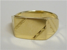 Pánský prsten ze žlutého zlata 007 + DÁREK ZDARMA