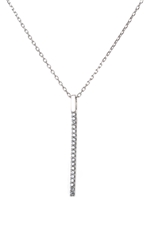 Stříbrný náhrdelník s čirými zirkony AGS150/45