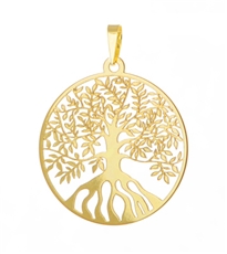 Přívěšek ze žlutého zlata strom života PA2038VF + DÁREK ZDARMA