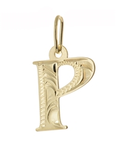 Přívěšek ze žlutého zlata písmeno P PA0064PF