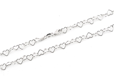 Stříbrný srdíčkový náhrdelník STNAH072F