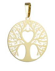 Přívěšek ze žlutého zlata strom života PA1748VFF + DÁREK ZDARMA