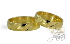 Snubní prsteny zlaté půlkulaté 0092 + DÁREK ZDARMA