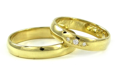 Zlaté snubní prsteny 0005 + DÁREK ZDARMA