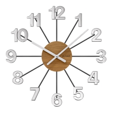 Nástěnné hodiny dřevěné VLAHA VCT1072 + Dárek zdarma