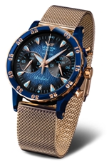Dámské hodinky Vostok Europe Undine VK64/515E628B zlatý náramek + dárek zdarma