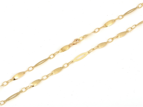 Zlatý článkový náhrdelník 50 cm ZLNAH081F + DÁREK ZDARMA