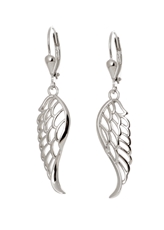 Stříbrné naušnice andělská křídla STNAU1301F