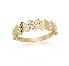 Dámský prsten ze žlutého zlata PR0579F + DÁREK ZDARMA