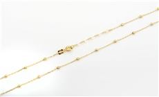 Zlatý náhrdelník s kuličkami ze žlutého zlata 42-45 cm ZLNAH095F + DÁREK ZDARMA