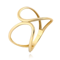 Dámský prsten ze žlutého zlata PR0592F + DÁREK ZDARMA