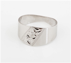 Dámský široký stříbrný prsten STRP0506F