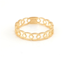 Dámský splétaný prsten ze žlutého zlata PR0615F + DÁREK ZDARMA