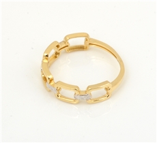 Dámský prsten ze žlutého zlata PR0616F + DÁREK ZDARMA