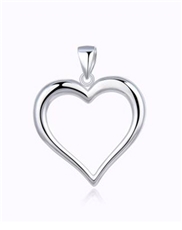 Stříbrný přívěšek srdce STRZ1026F