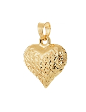 Přívěšek srdce ze žlutého zlata ZZ1101F + dárek zdarma