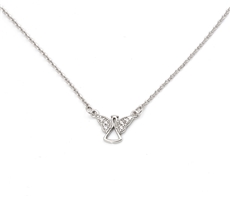 Stříbrný náhrdelník s andílkem STNAH203F