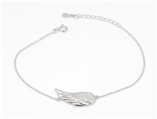 Dámský stříbrný náramek s andělským křídlem 18-20cm STNA0729F 