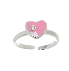 Dívčí stříbrný prsten srdce STRP0559F