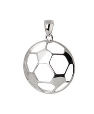 Stříbrný přívěšek fotbalový míč STRZ1069F