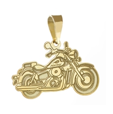 Zlatý přívěšek motorka chopper Harley PA1790F + DÁREK ZDARMA