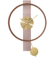 Nástěnné dřevěné kyvadlové hodiny LAVVU LCT4090 + dárek zdarma