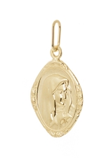 Přívěšek madonka ze žlutého zlata Panna Maria ZZ1148F + dárek zdarma 
